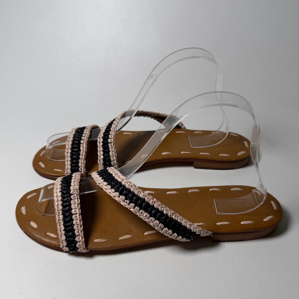 Carrie Forbes Woven Strappy Slide Sandals - sz 40